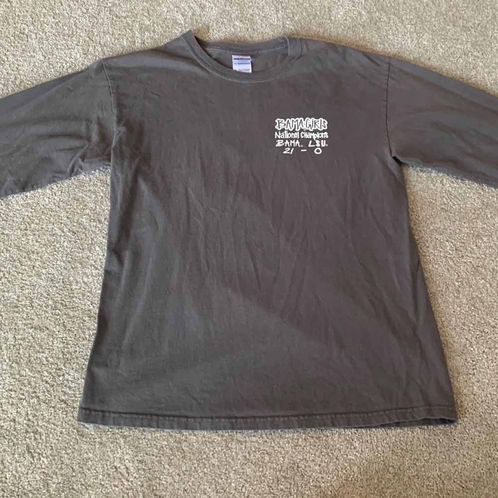 Grey bama girls long sleeve tee